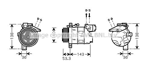 AVA QUALITY COOLING Kompresors, Gaisa kond. sistēma BWAK321